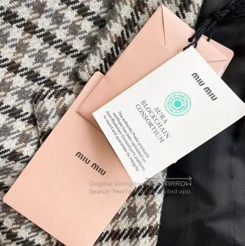 Miu Miu Miu Miu Checked Wool Women's Jacket . Size XXS / US 00 / IT 34 - 7 Thumbnail