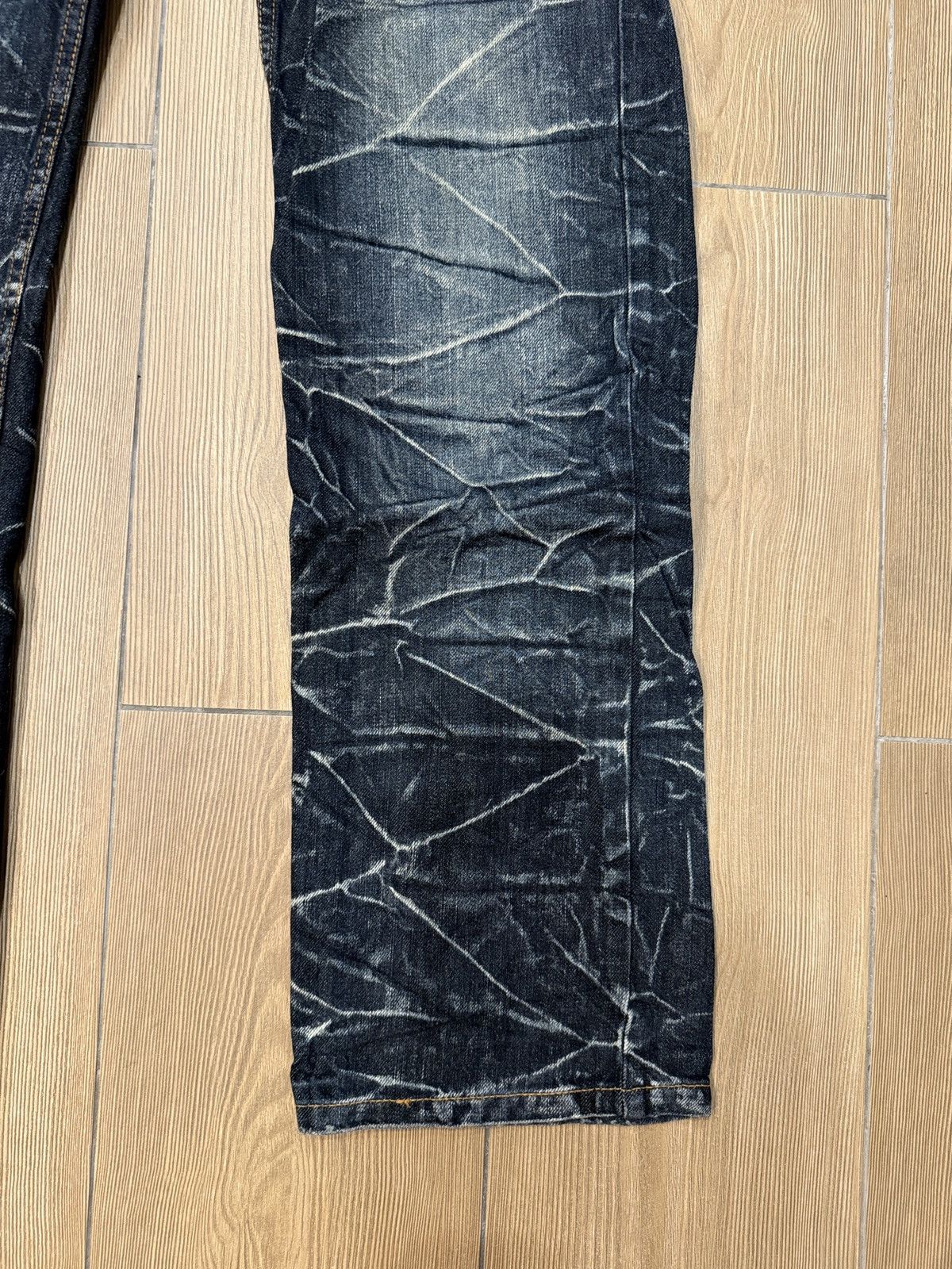 If Six Was Nine Nylaus Double Waist Jeans Denim Pants Thunder Design Size US 31 - 5 Thumbnail