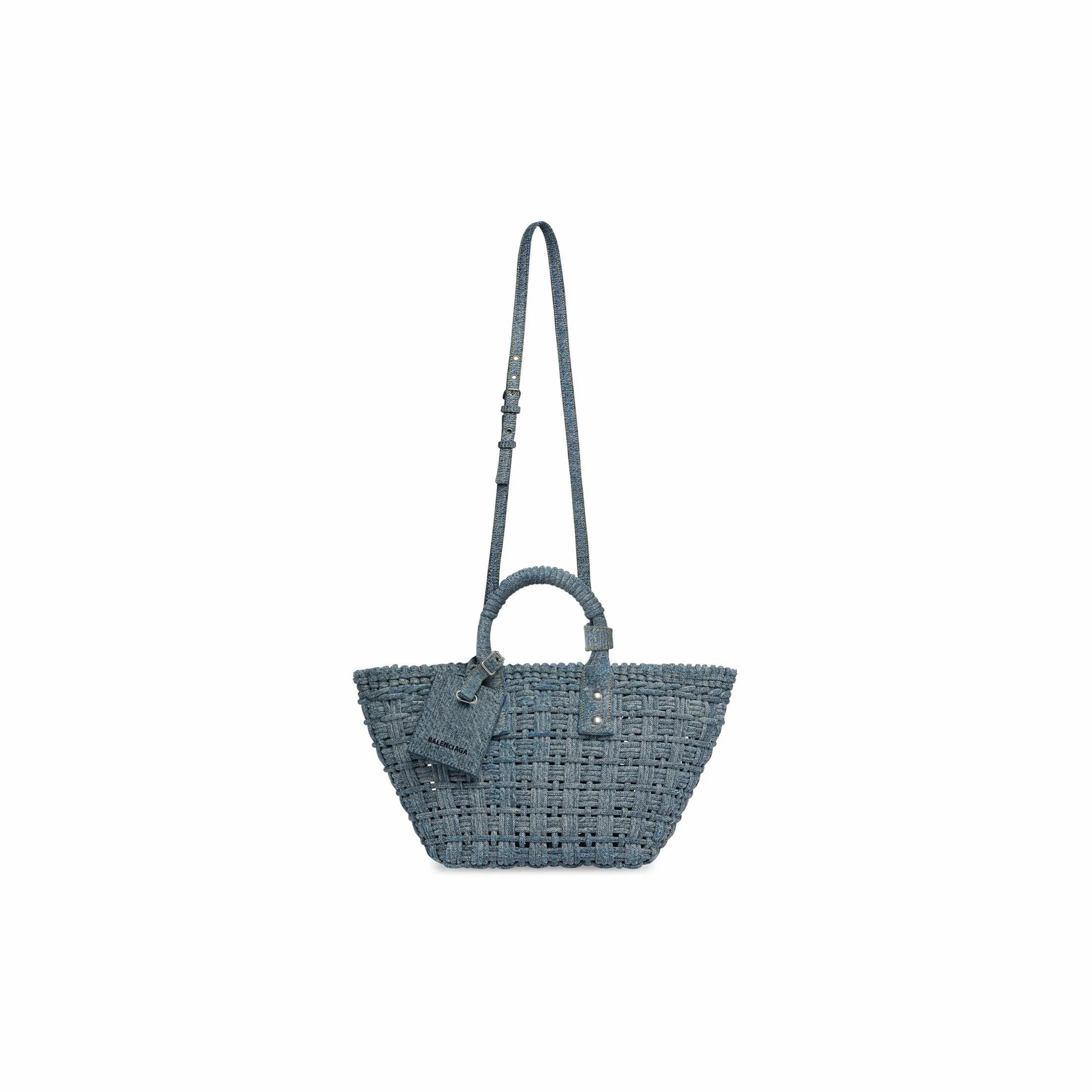 Balenciaga o1bcso1str0226 Size: OS / Bistro XS Basket With Strap Denim Size ONE SIZE - 4 Thumbnail
