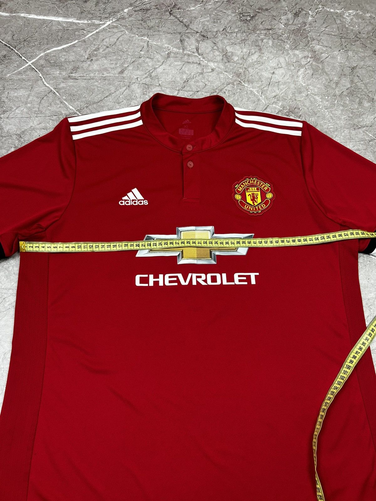 Adidas ADIDAS MANCHESTER UNITED 2018 LUKAKU FOOTBALL SOCCER JERSEY Size US XL / EU 56 / 4 - 11 Thumbnail