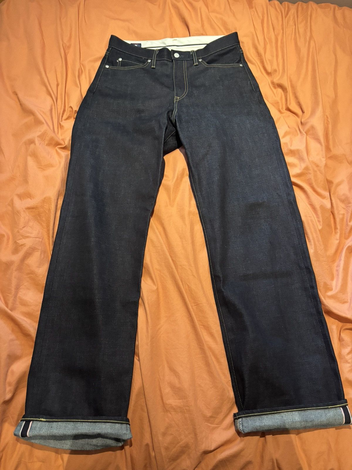 Momotaro Jeans Momotaro Wide leg raw denim selvage jeans W33 Size US 33 - 1 Thumbnail