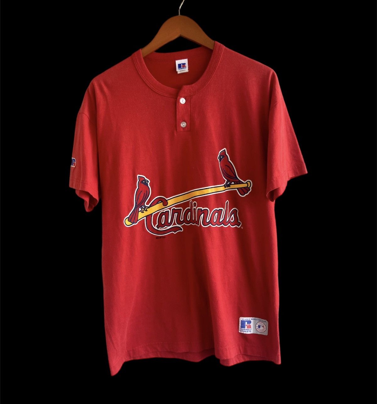Russell Athletic Vintage 90s St. Louis Cardinals Hanley Baseball Shirt Size US L / EU 52-54 / 3 - 2 Thumbnail