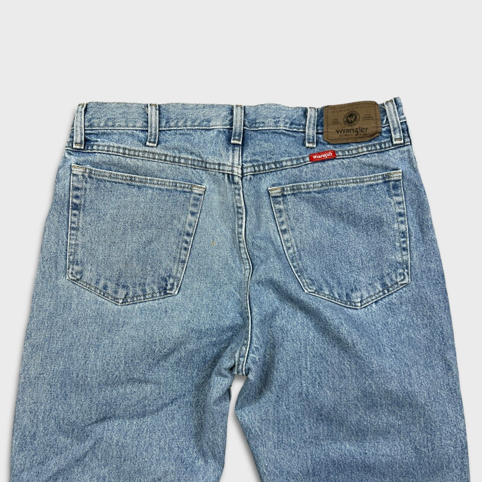Vintage × Wrangler Wrangler Jeans Men 34x32 Blue Straight Work Wear Denim Pants Size US 34 / EU 50 - 4 Thumbnail