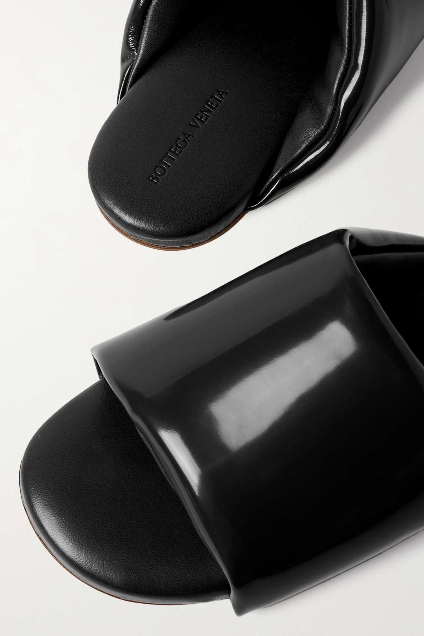 Bottega Veneta o1y0725 Leather Slippers in Black Size US 6 / IT 36 - 4 Thumbnail