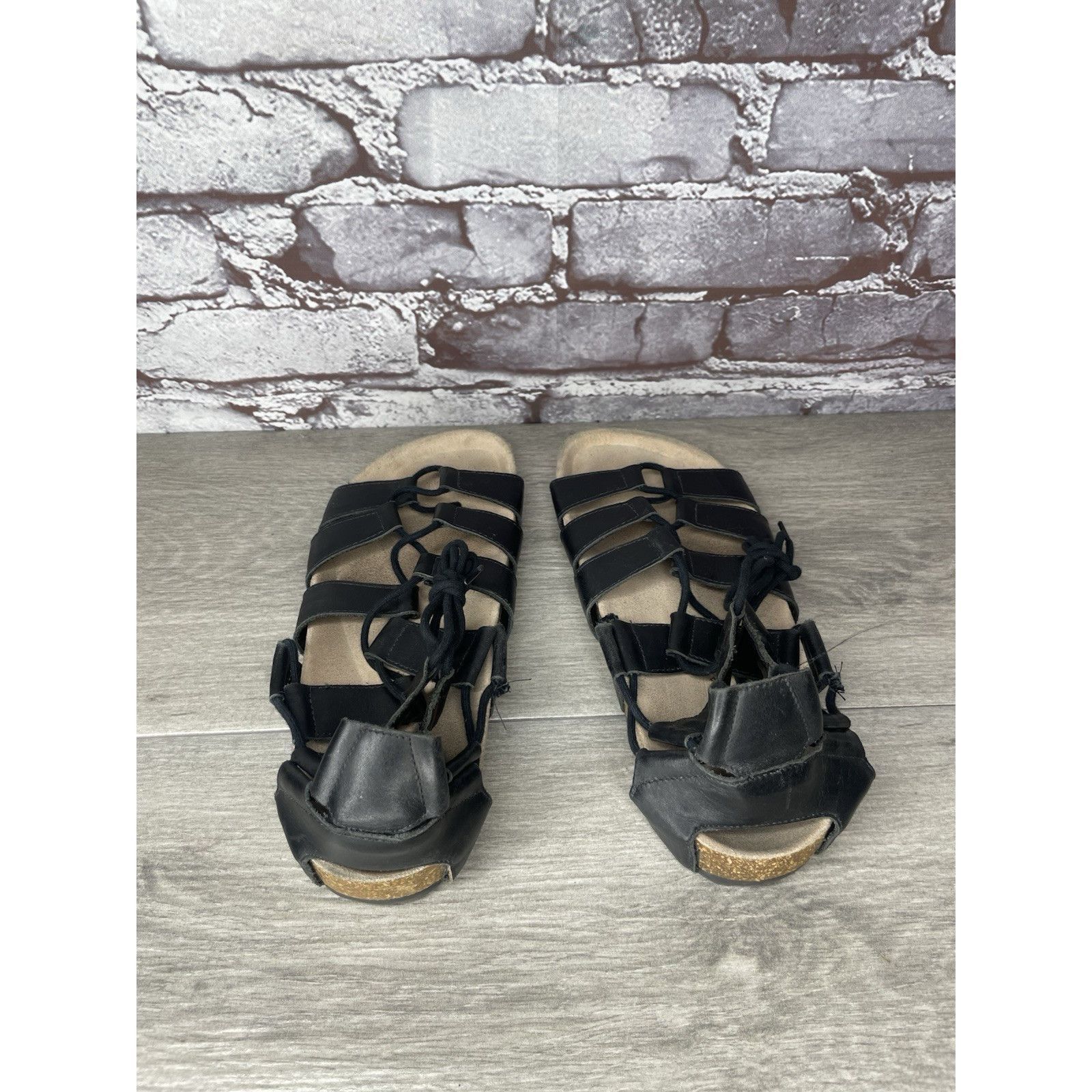 Loeffler Randall Loeffler Randall Black Leather Pascal Gladiator Strappy Sand Size US 7.5 / IT 37.5 - 5 Thumbnail