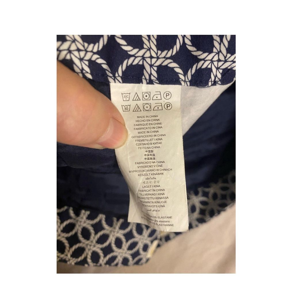 Michael Kors Michael Kors Straight Leg Pants Nautical Chain Print Size 8 Size 30" / US 8 / IT 44 - 4 Thumbnail