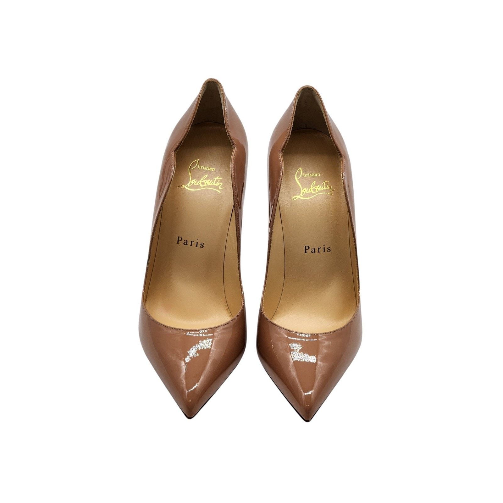 Christian Louboutin Hot Chick Patent Leather Blush Beige Pumps EU 37 US 7 - NWB Size US 7 / IT 37 - 4 Thumbnail