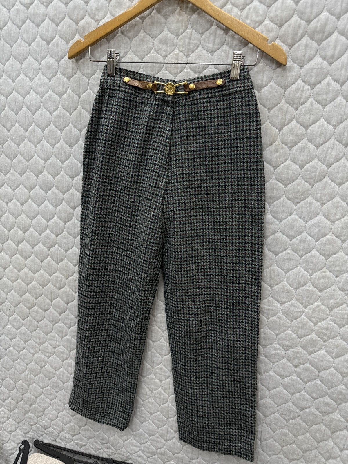 Celine 🔥🔥🔥ARCHIVE VINTAGE CELINE WOOL PANTS Size 24" / US 00 / IT 34 - 3 Thumbnail