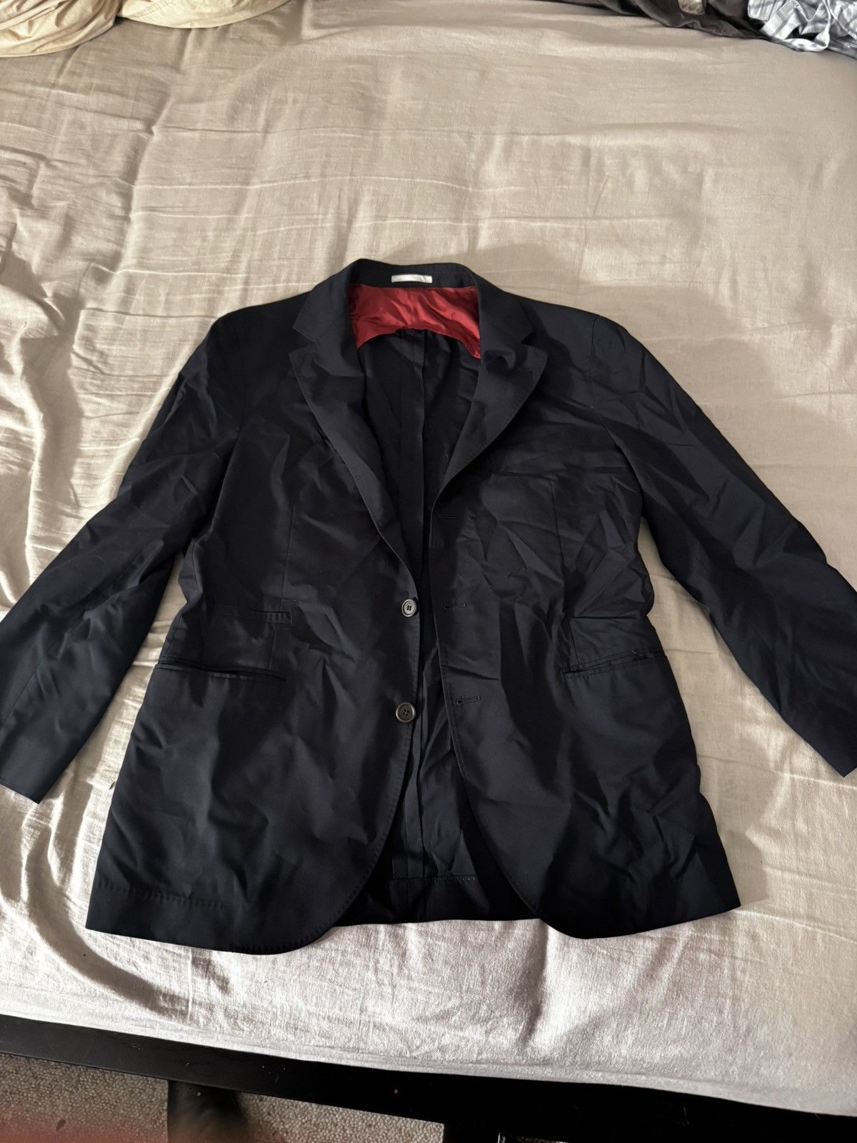 Brunello Cucinelli Brunello Cucinelli Black Lightweight Blazer – 42R (EU 52) Size 42R - 1 Thumbnail