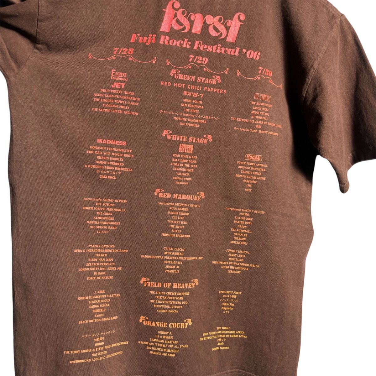 Band Tees Vintage Y2K Fuji Rock Festival Music T-Shirt / Tour Band Tee Size US S / EU 44-46 / 1 - 5 Thumbnail