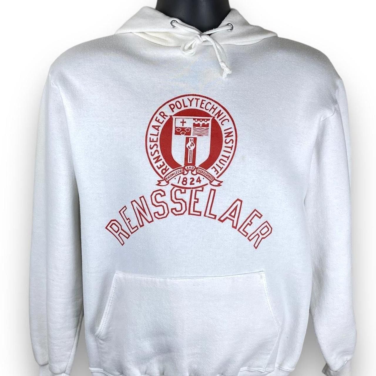 Jansport × Vintage Vintage 90s JanSport Rensselaer Institute College Hoodie Size US M / EU 48-50 / 2 - 1 Thumbnail