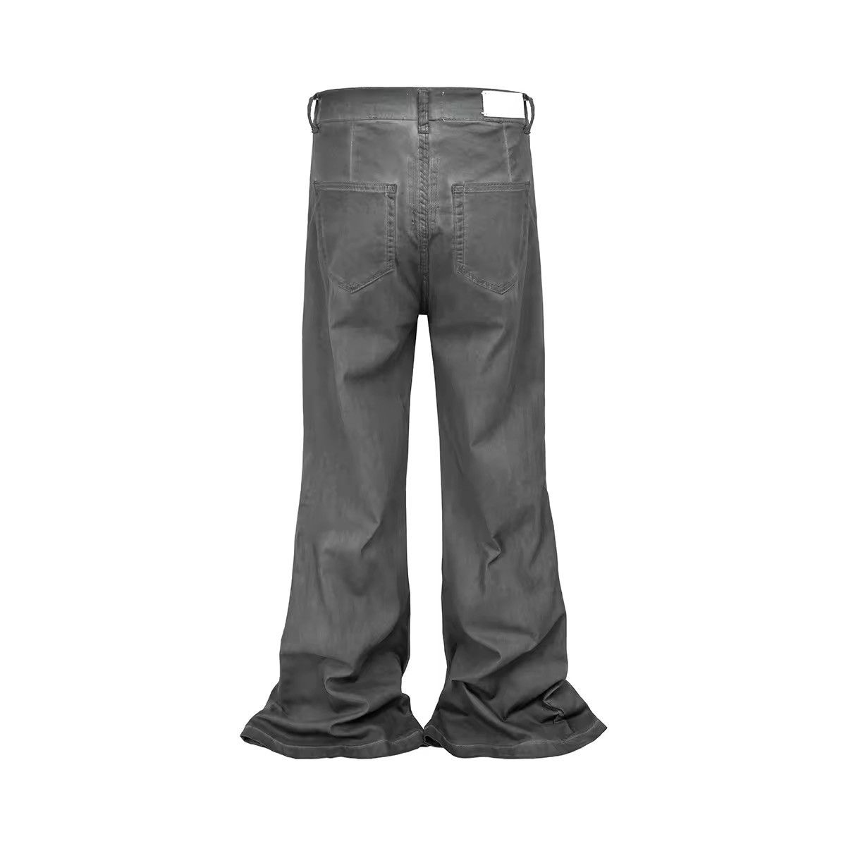 Jean Distressed grey flared straight baggy design jeans Size US 33 - 2 Thumbnail