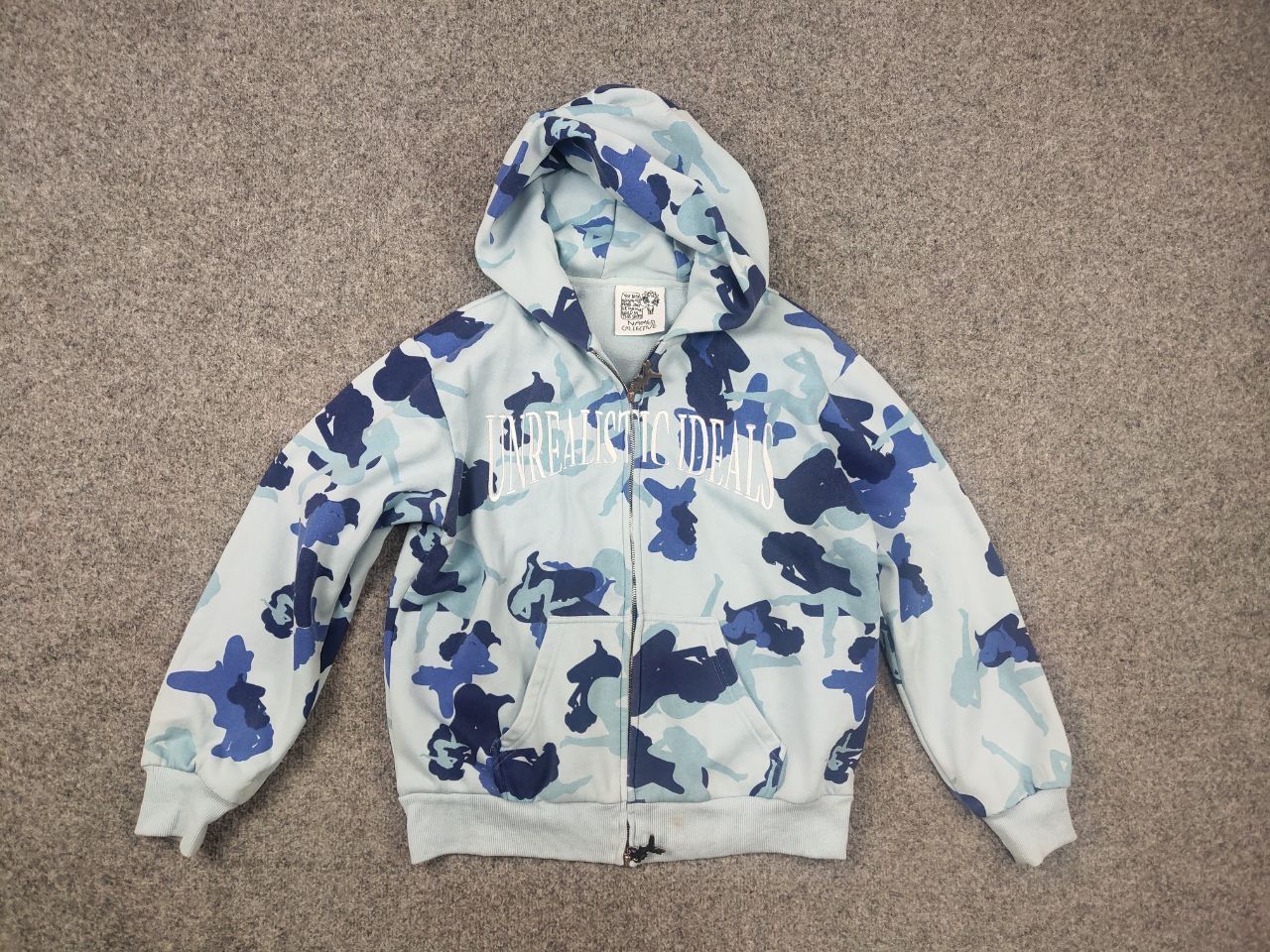 Named Collective Unrealistic Ideals Camo Monogram Zip Hoodie