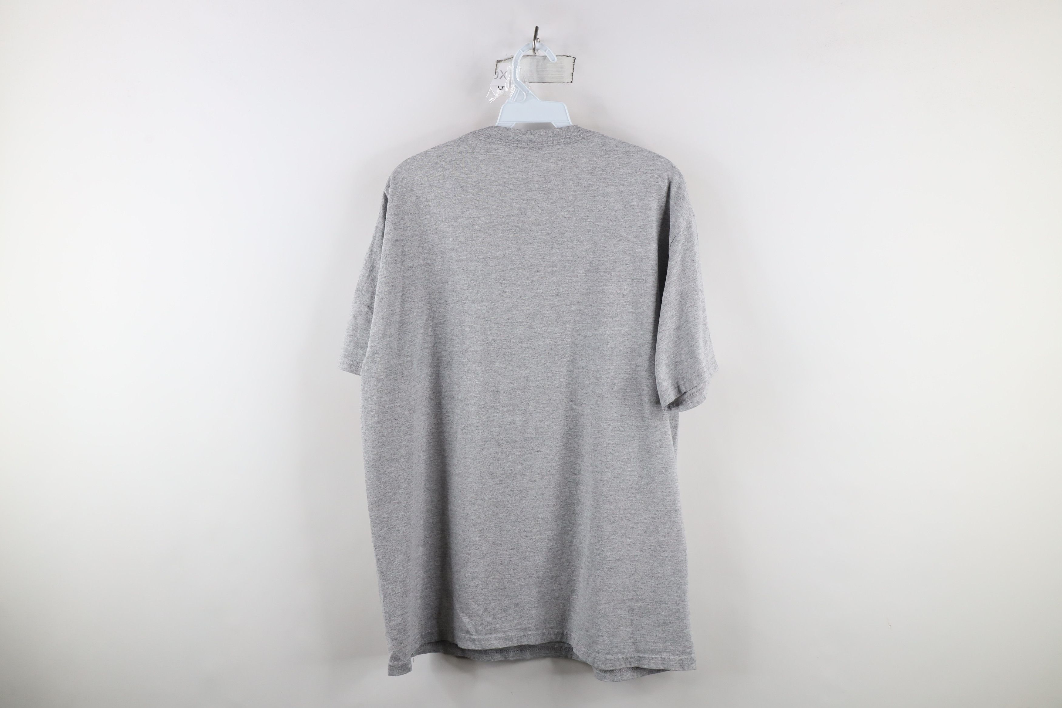 Hanes × Vintage Vintage 90s Hanes Heavyweight Blank T-Shirt Heather Gray Size US L / EU 52-54 / 3 - 7 Thumbnail