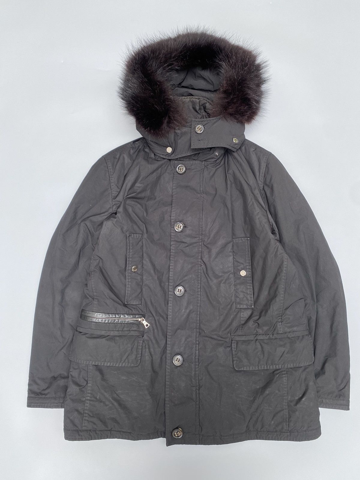 Cortigiani Cortigiani- Canadian Marmot Fur Leather-Trimmed Parka Size US L / EU 52-54 / 3 - 1 Thumbnail