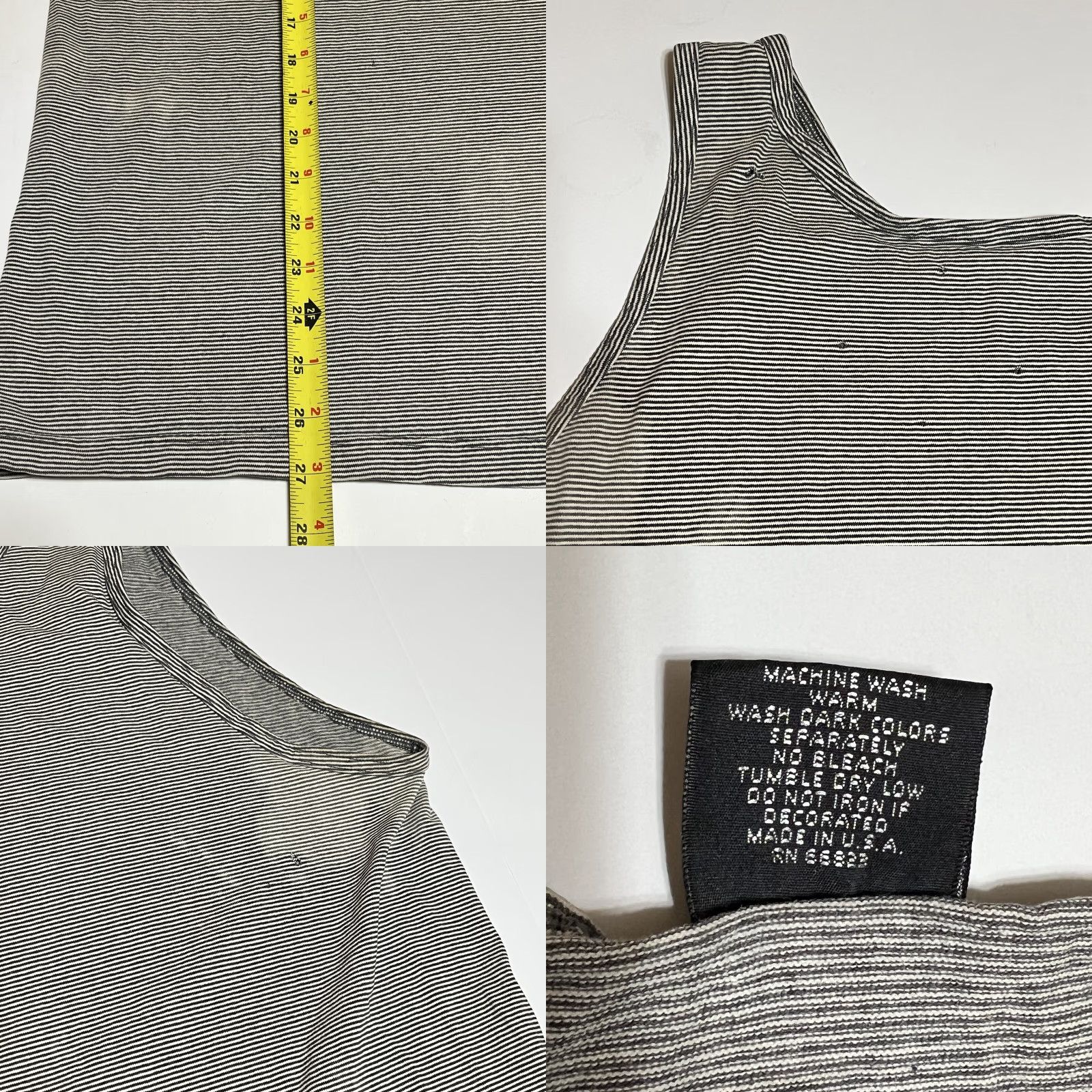 Harley Davidson VINTAGE Harley-Davidson Men Tank Top L Striped Distressed Stained T-Shirt Graphic Print Motorcycle Rock And Roll Size US L / EU 52-54 / 3 - 8 Thumbnail
