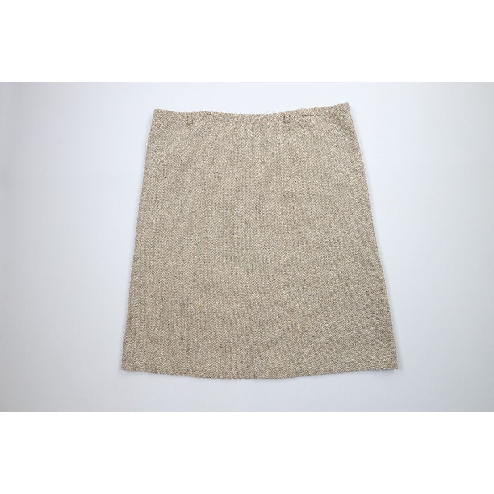 Vintage Vintage 70s Streetwear Rainbow Fleck Wool Tweed Skirt Size 38" / US 16 / IT 52 - 6 Thumbnail