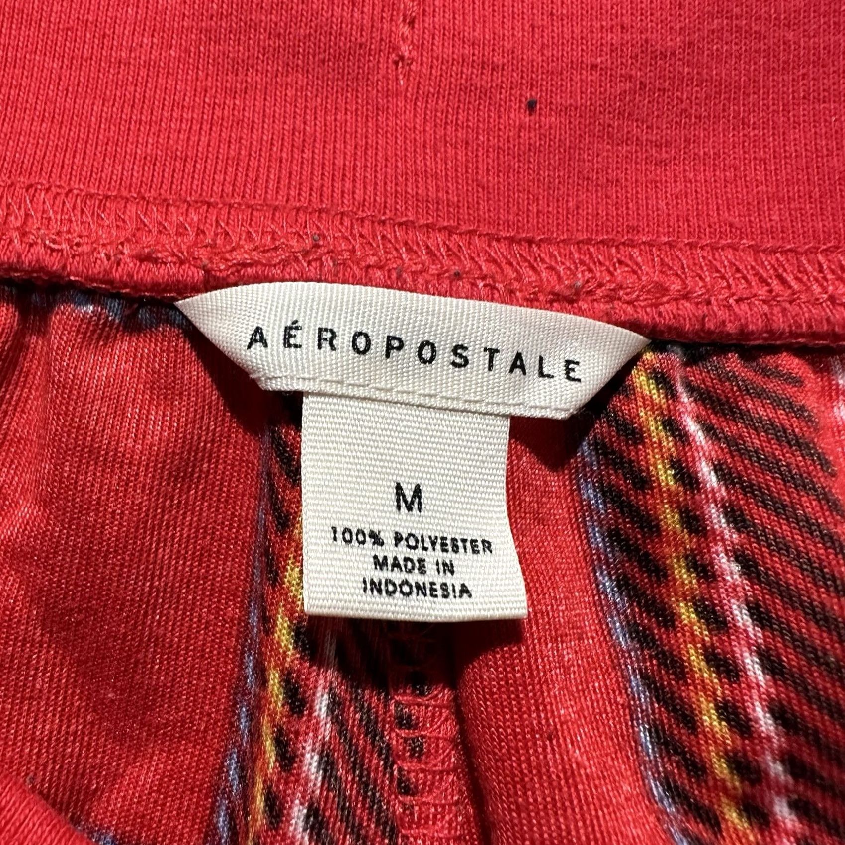 Aeropostale Aeropostale Lounge Pants Mens M Red Plaid Casual Sleep Bottoms Y2K Size US 31 - 7 Thumbnail