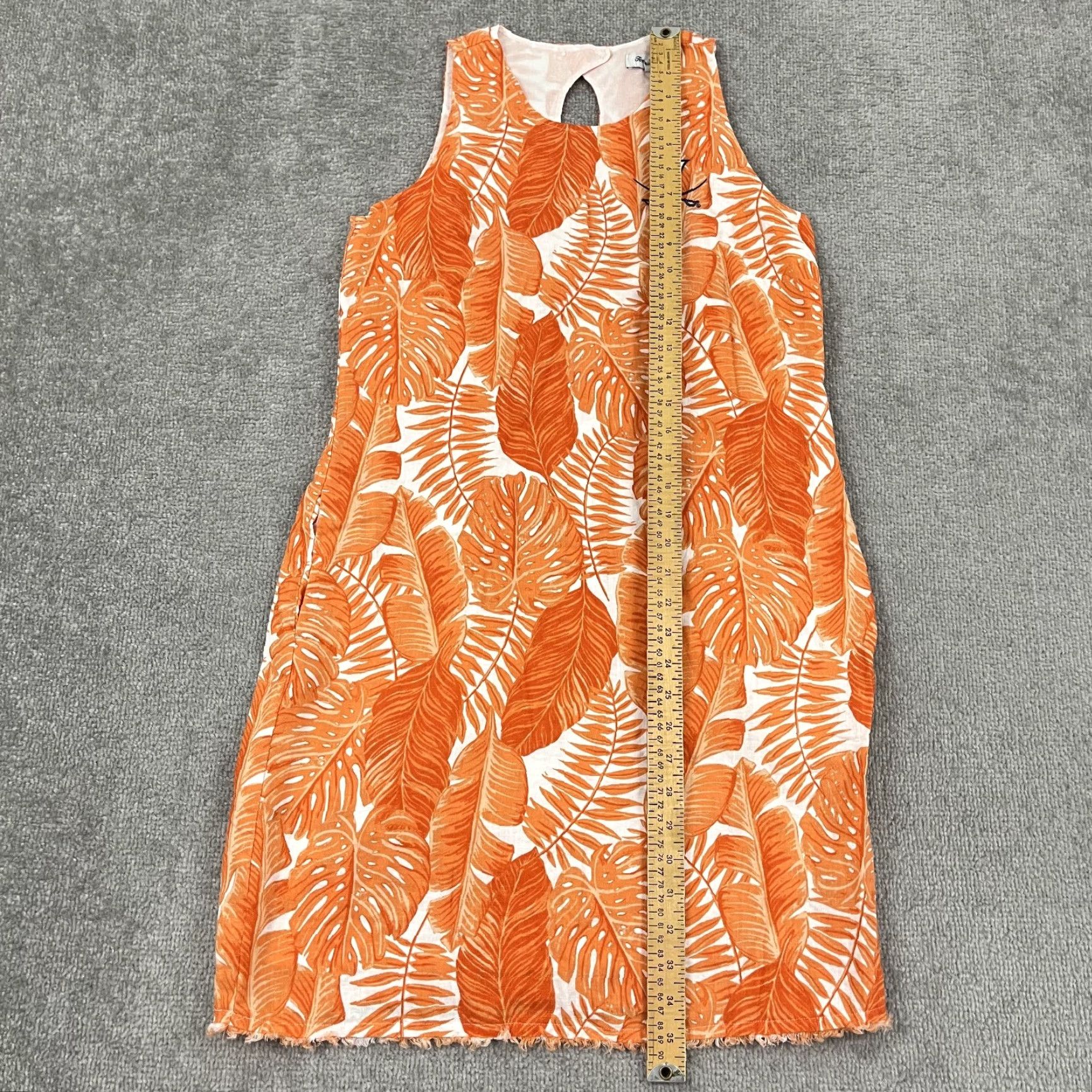 Tommy Bahama Tommy Bahama Dress Womens XS Orange Linen Floral Shift Mini Preppy Hawaiian Size XS / US 0-2 / IT 36-38 - 4 Thumbnail