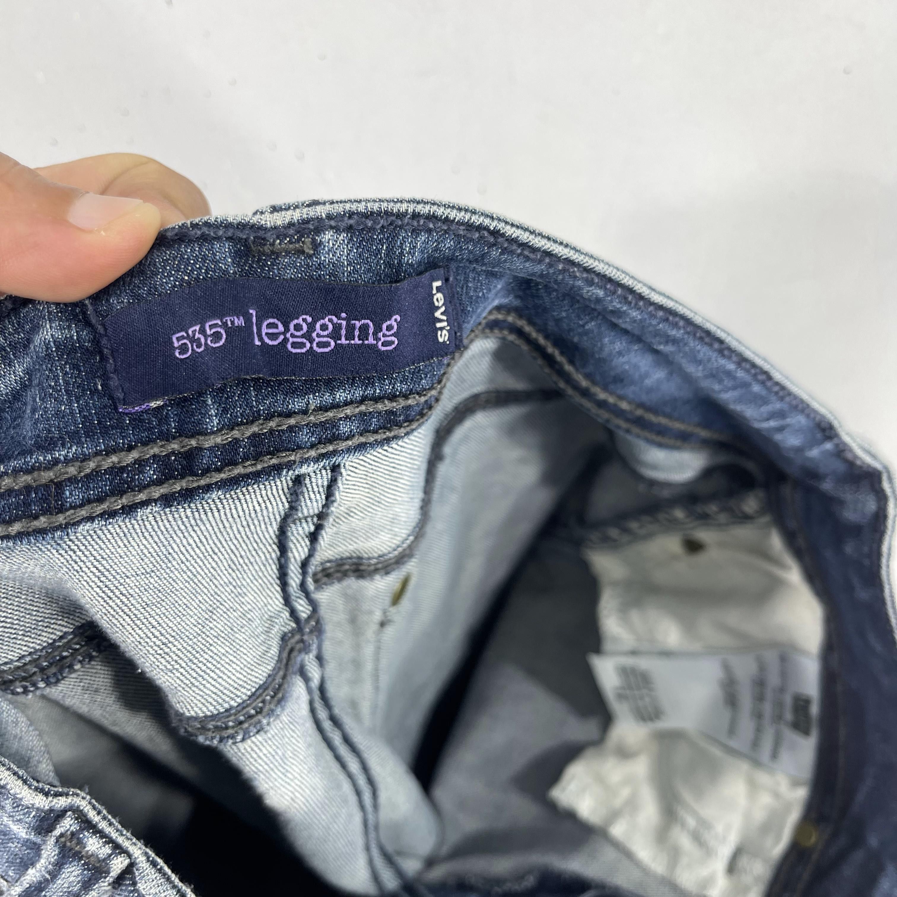 Levi's Size 27 Vintage Levis 535 Legging Stretchable Jeans Size 27" / US 4 / IT 40 - 6 Thumbnail