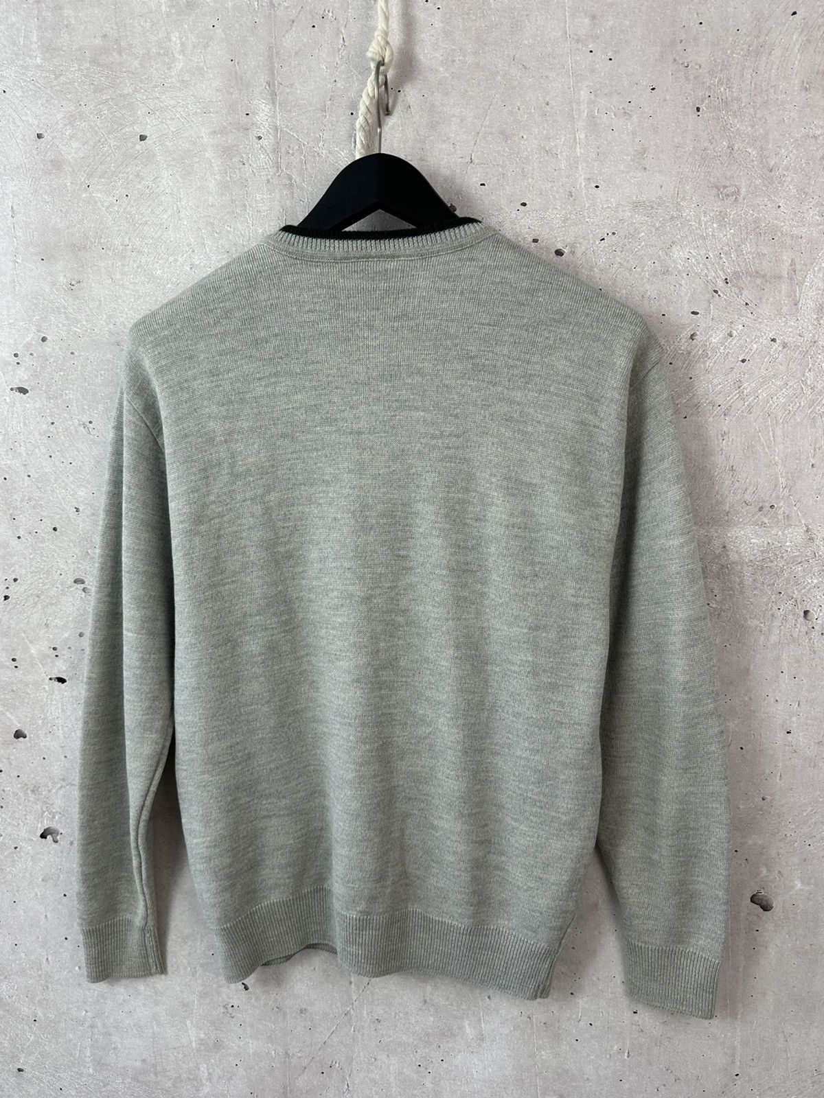 Lacoste Lacoste 90s Vintage Wool Knit Grey Crew Neck Sweater Size US M / EU 48-50 / 2 - 8 Thumbnail