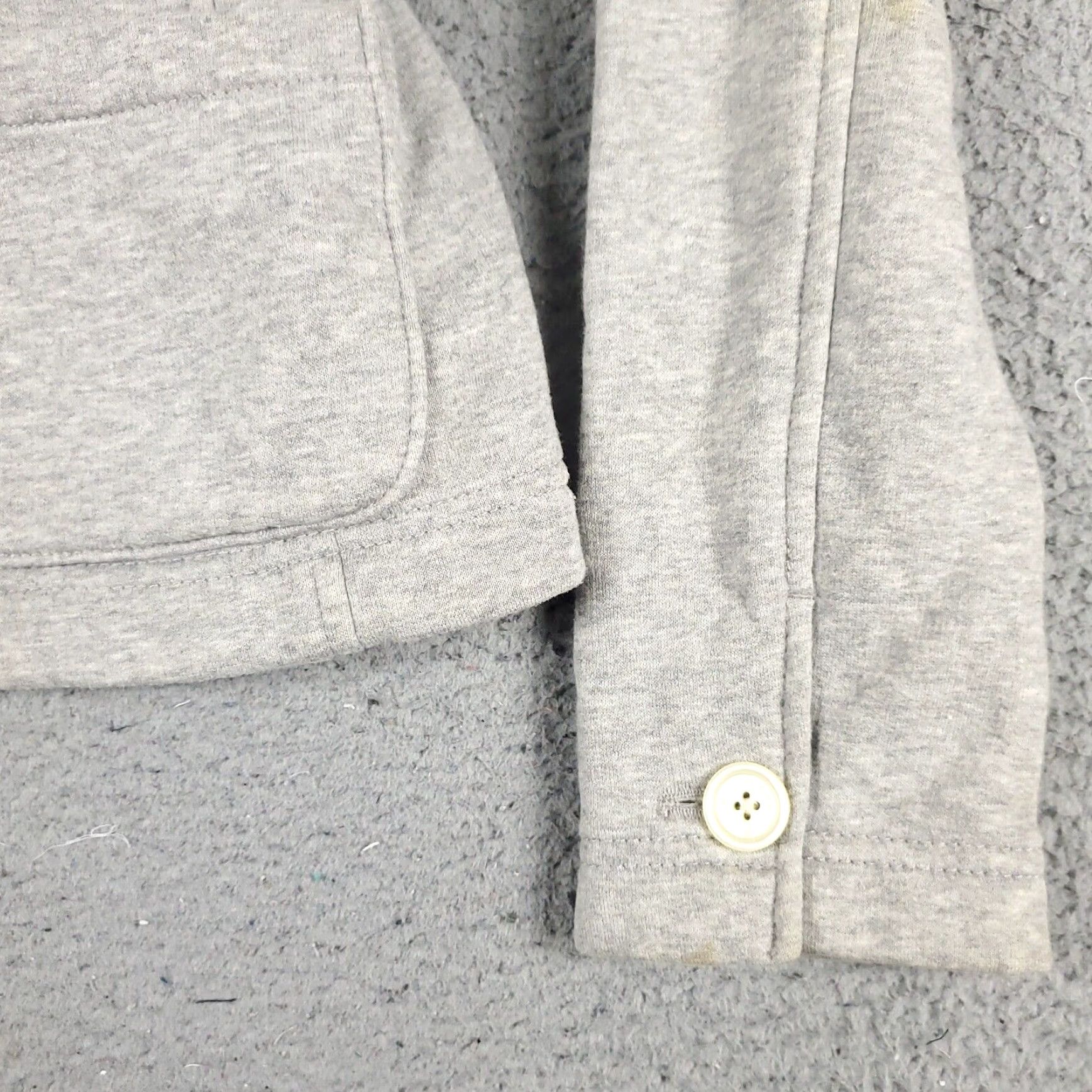 Tommy Hilfiger Tommy Hilfiger Blazer Women's Medium Gray Single Breasted Cotton Size M / US 6-8 / IT 42-44 - 4 Thumbnail