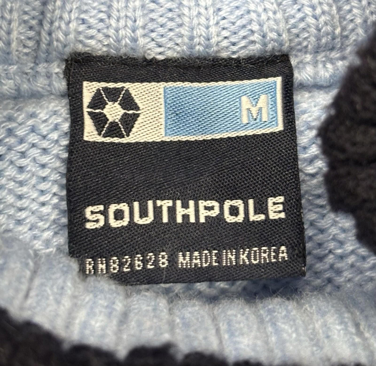 Southpole Vtg Southpole Sweater Mock Turtleneck Stripe Y2k Mens Medium Size US M / EU 48-50 / 2 - 2 Thumbnail