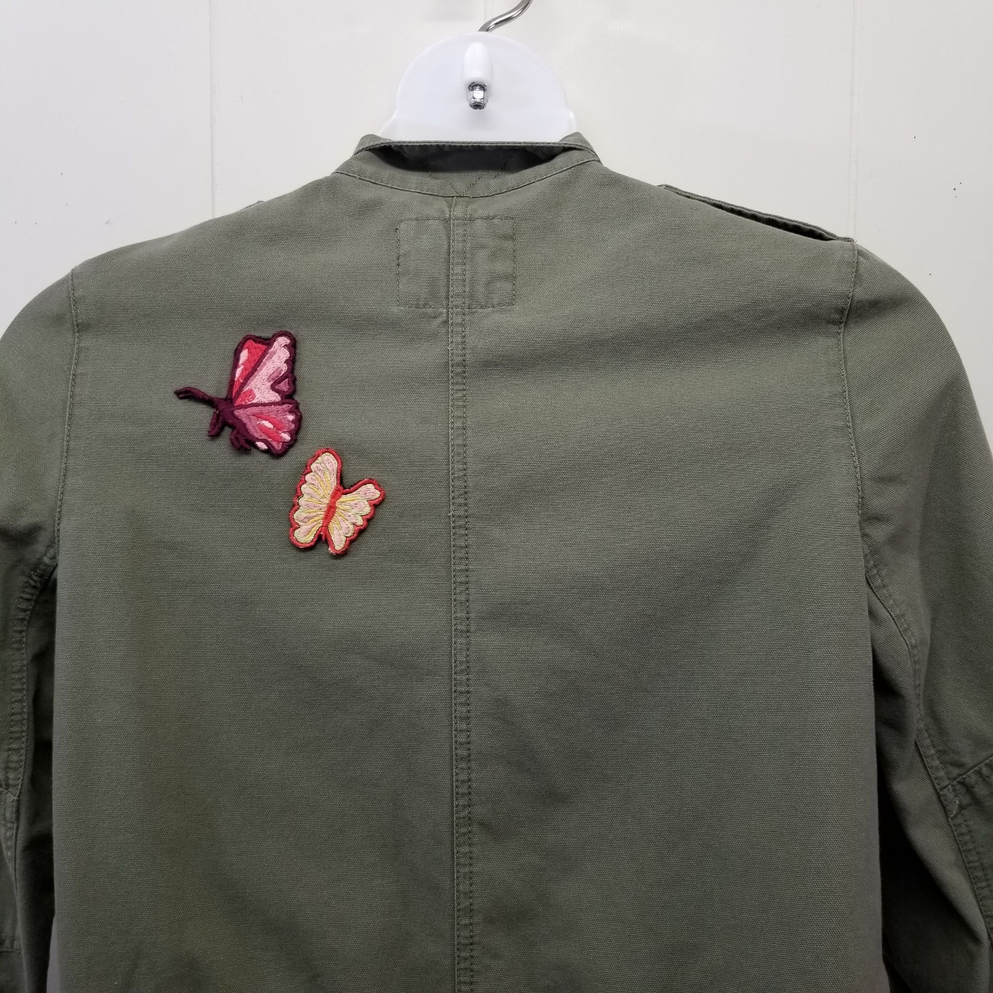 Other Melrose Market S Button Up Butterfly Patches Jacket Army Gre Size S / US 4 / IT 40 - 7 Thumbnail