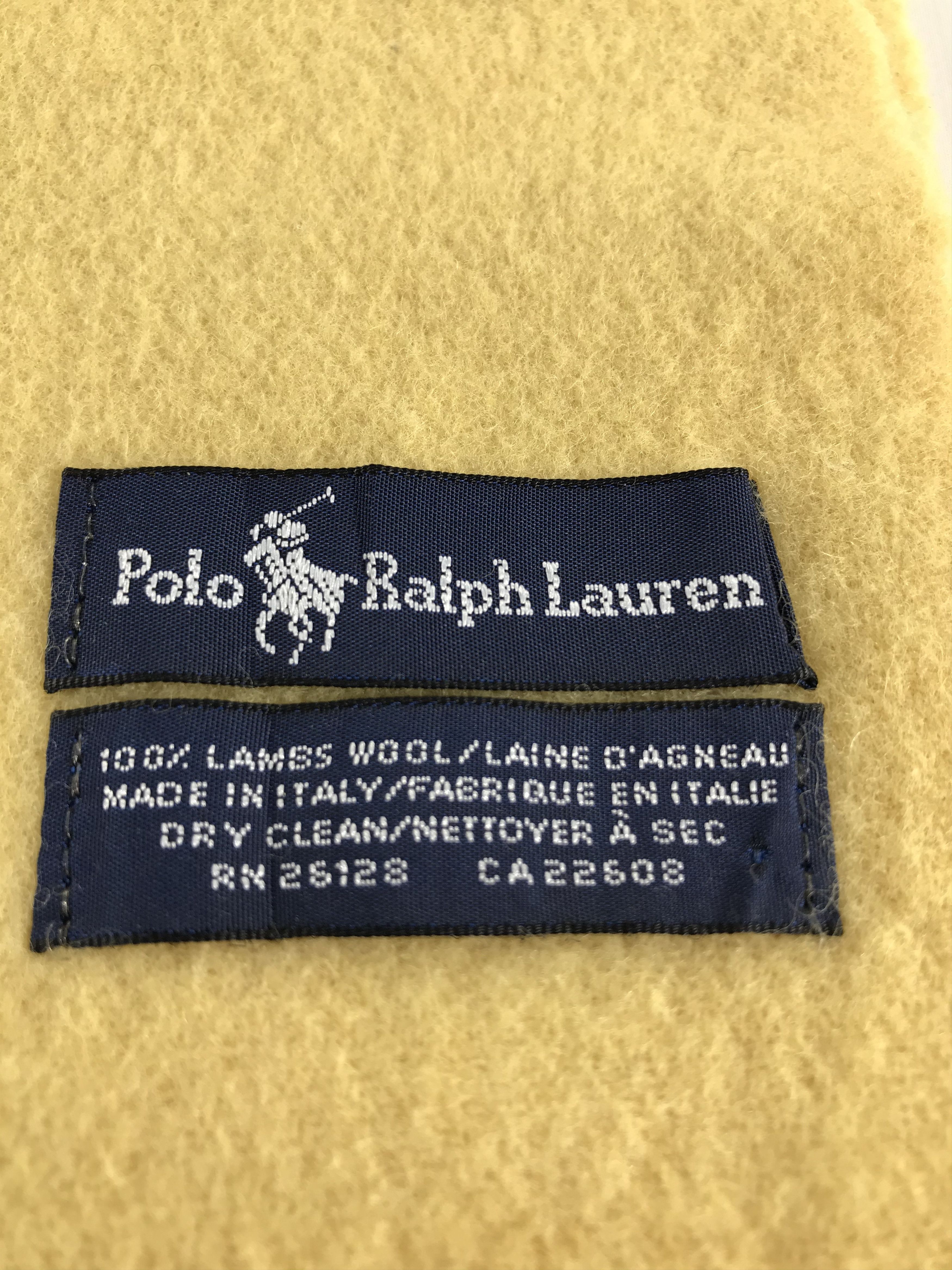 Polo Ralph Lauren Polo Ralph Lauren Plain Wool Scarf Muffler V474 Size ONE SIZE - 5 Thumbnail
