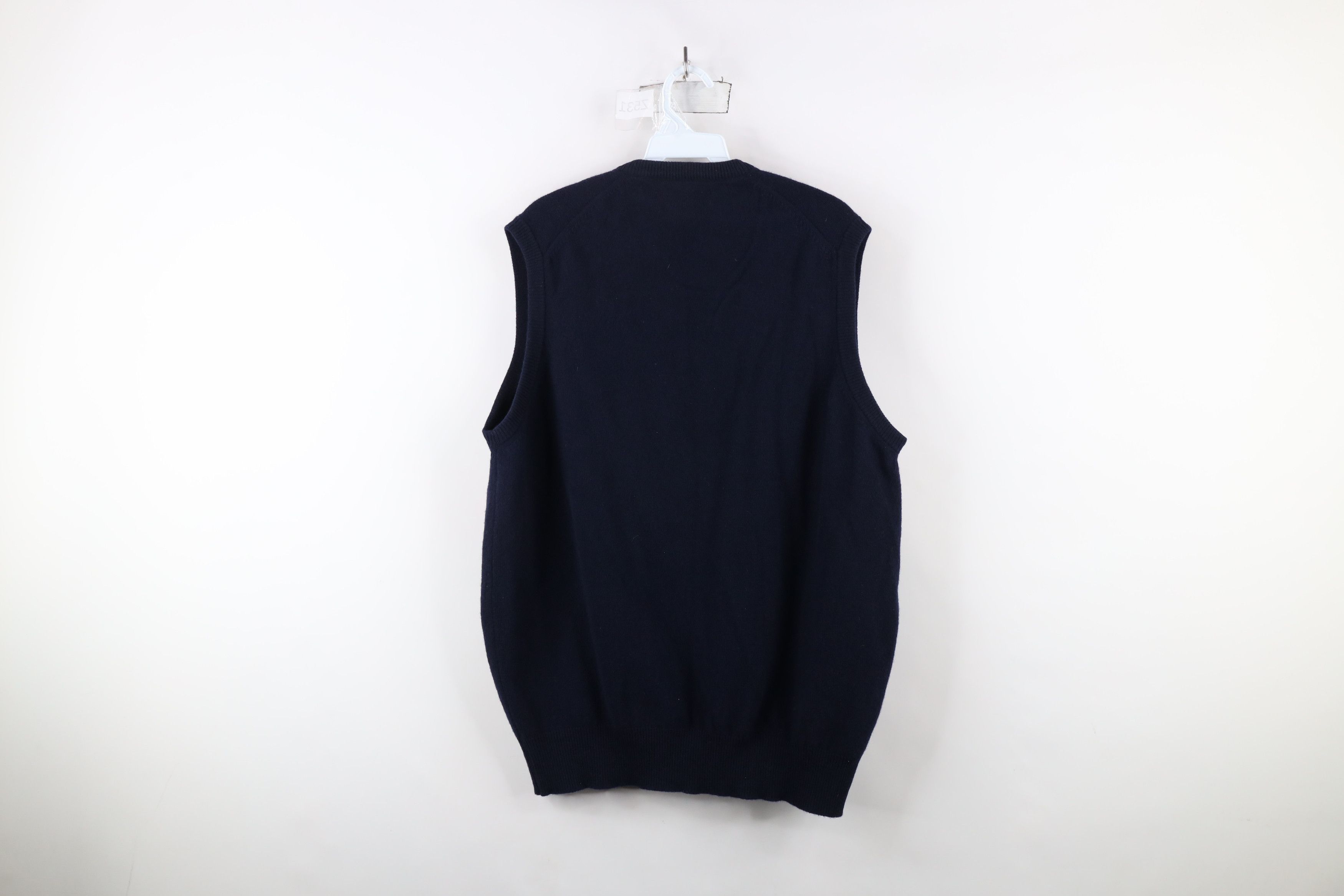 Vintage Vintage 60s 70s Alan Paine Lambswool V-Neck Sweater Vest Size US XXL / EU 58 / 5 - 5 Thumbnail