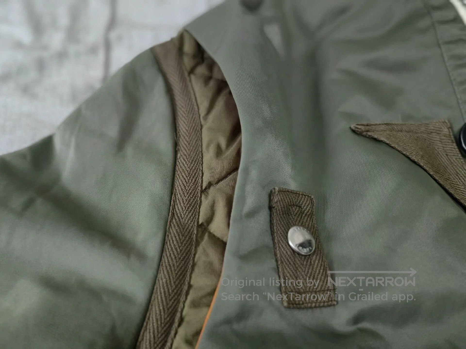 Sacai sacai nylon twill mix bomber jacket. Size US M / EU 48-50 / 2 - 3 Thumbnail