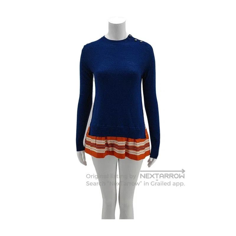 Louis Vuitton Louis Vuitton Navy Wool Long Sleeve Sweater . Size XS / US 0-2 / IT 36-38 - 1 Thumbnail