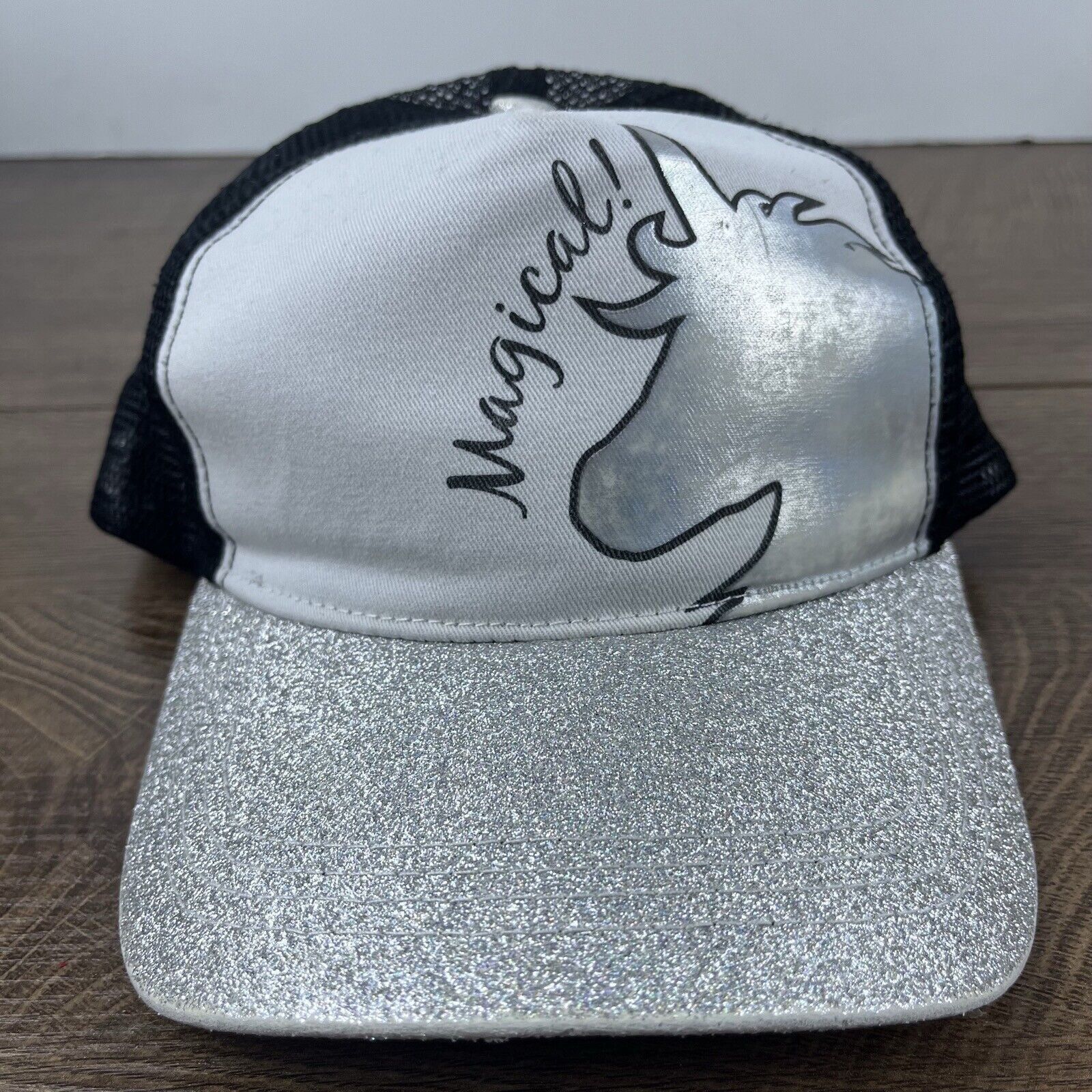 Other Magical Unicorn Hat Snapback Hat White Adjustable Hat Adult Size ONE SIZE - 2 Thumbnail