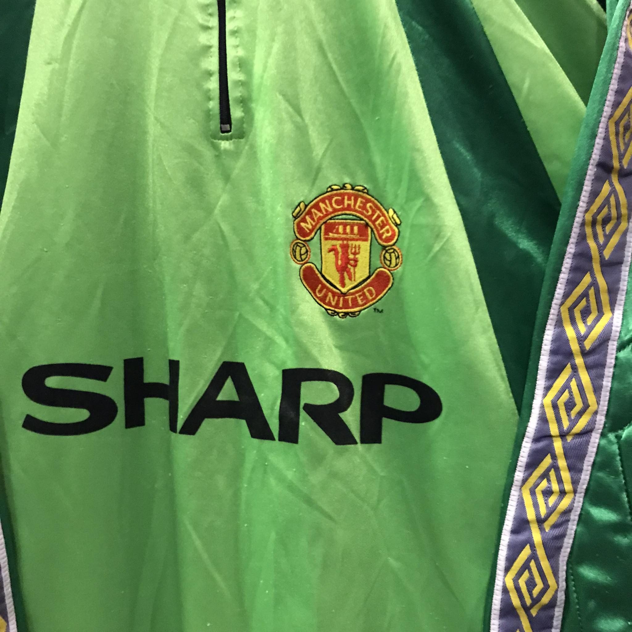 Vintage Manchester United Schmeichel Goalkeeper Shirt Bootleg 90s Size US XL / EU 56 / 4 - 2 Thumbnail