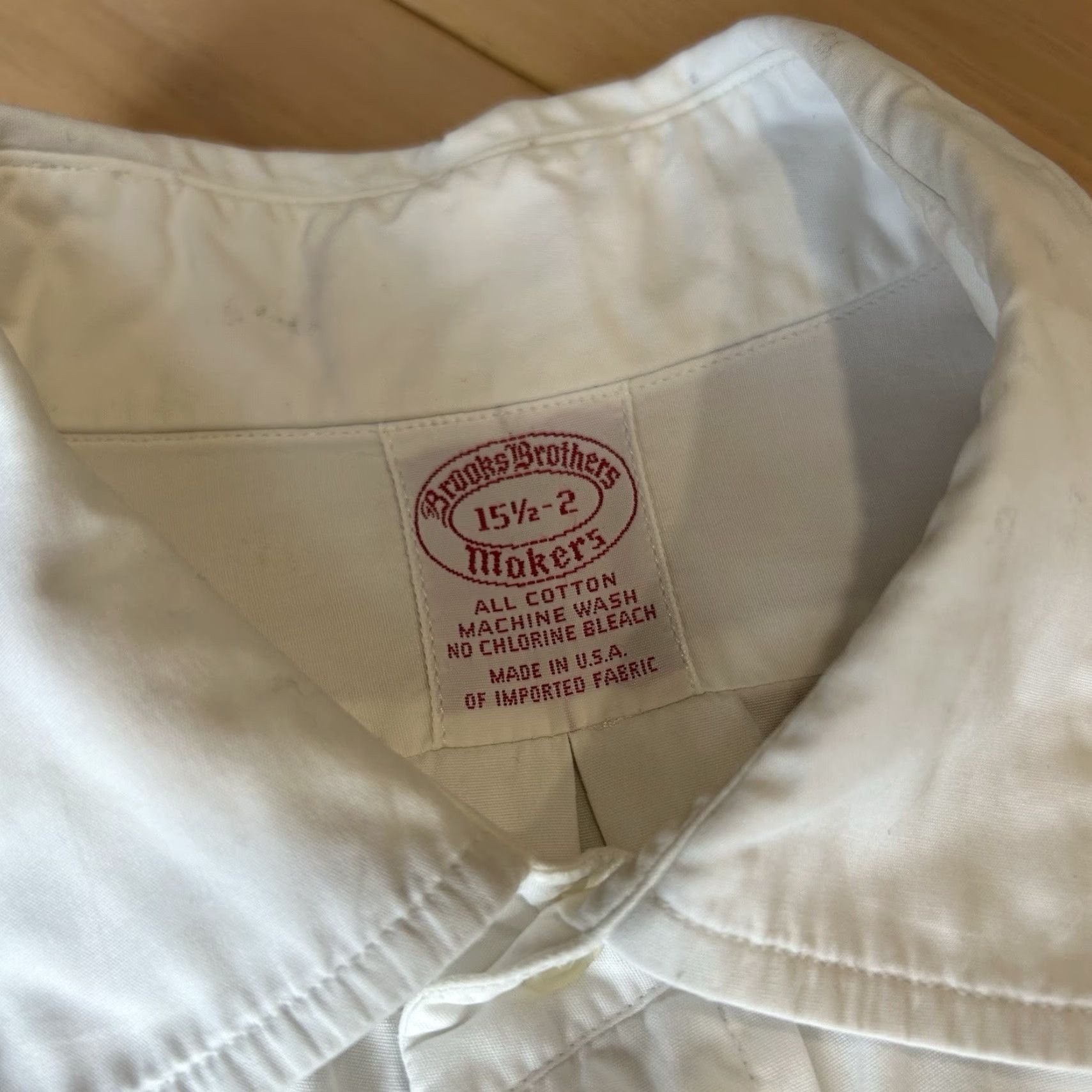Brooks Brothers VINTAGE Brooks Brothers Makers Button-Up Shirt Long Sleeve Mens 15.5-2 White Striped Cotton Supima Italy Machine Washable Size US M / EU 48-50 / 2 - 6 Thumbnail