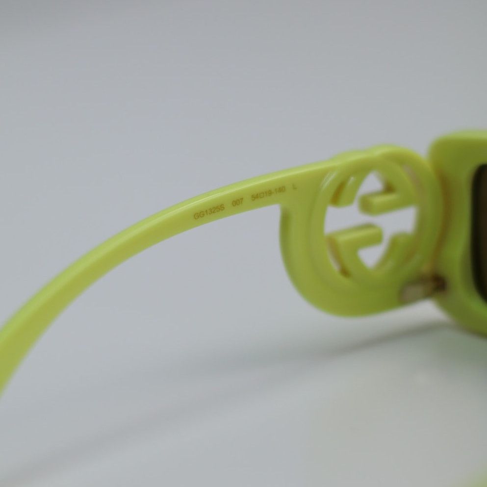 Gucci NEW Gucci Sunglasses GG1325S 007 Acid Yellow Brown Authentic Size ONE SIZE - 6 Thumbnail