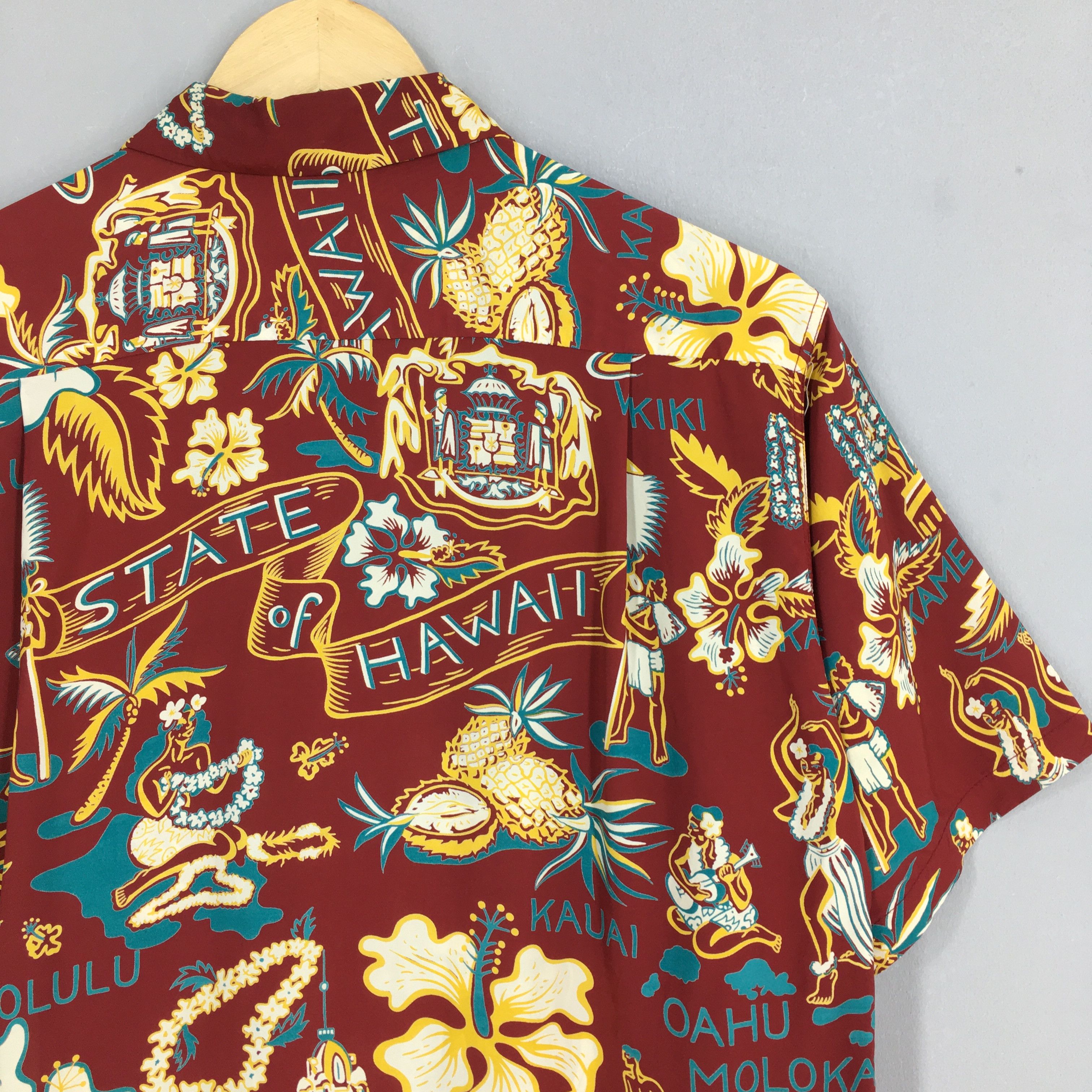 Sun Surf × Toyo Enterprises Vintage Sun Surf Hula Girl Ukulele Hawaii Rayon Shirt Small Size US S / EU 44-46 / 1 - 8 Thumbnail