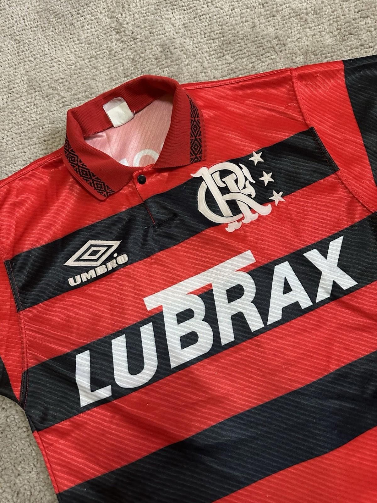 Umbro FLAMENGO FC 1994/1995 Edmundo #7 Home Football Soccer Jersey Size US M / EU 48-50 / 2 - 3 Thumbnail
