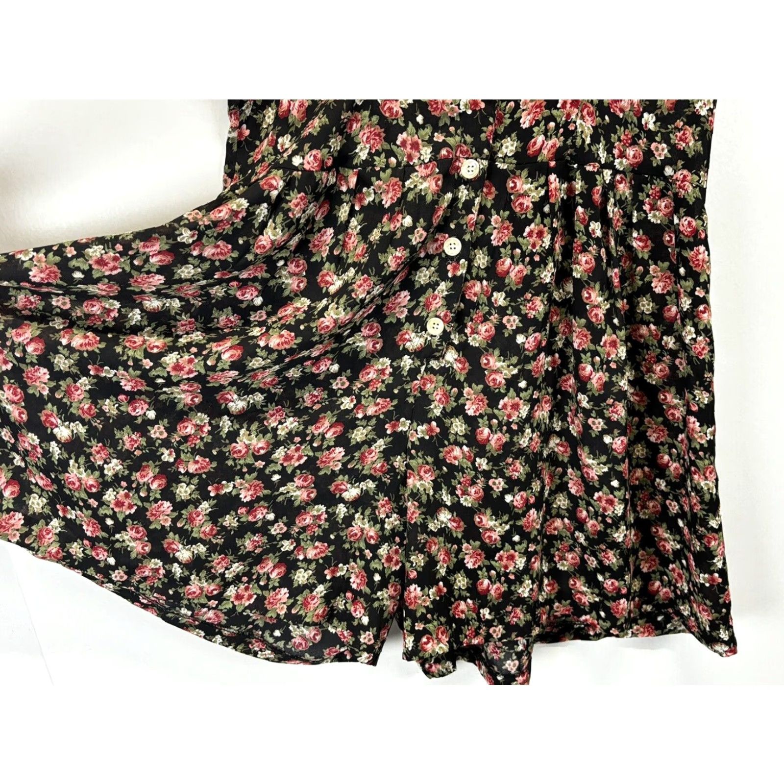 Express Vintage Express Compagnie Internationale Y2K Floral Short Romper 11 Grunge Skate Size 32" / US 10 / IT 46 - 4 Thumbnail