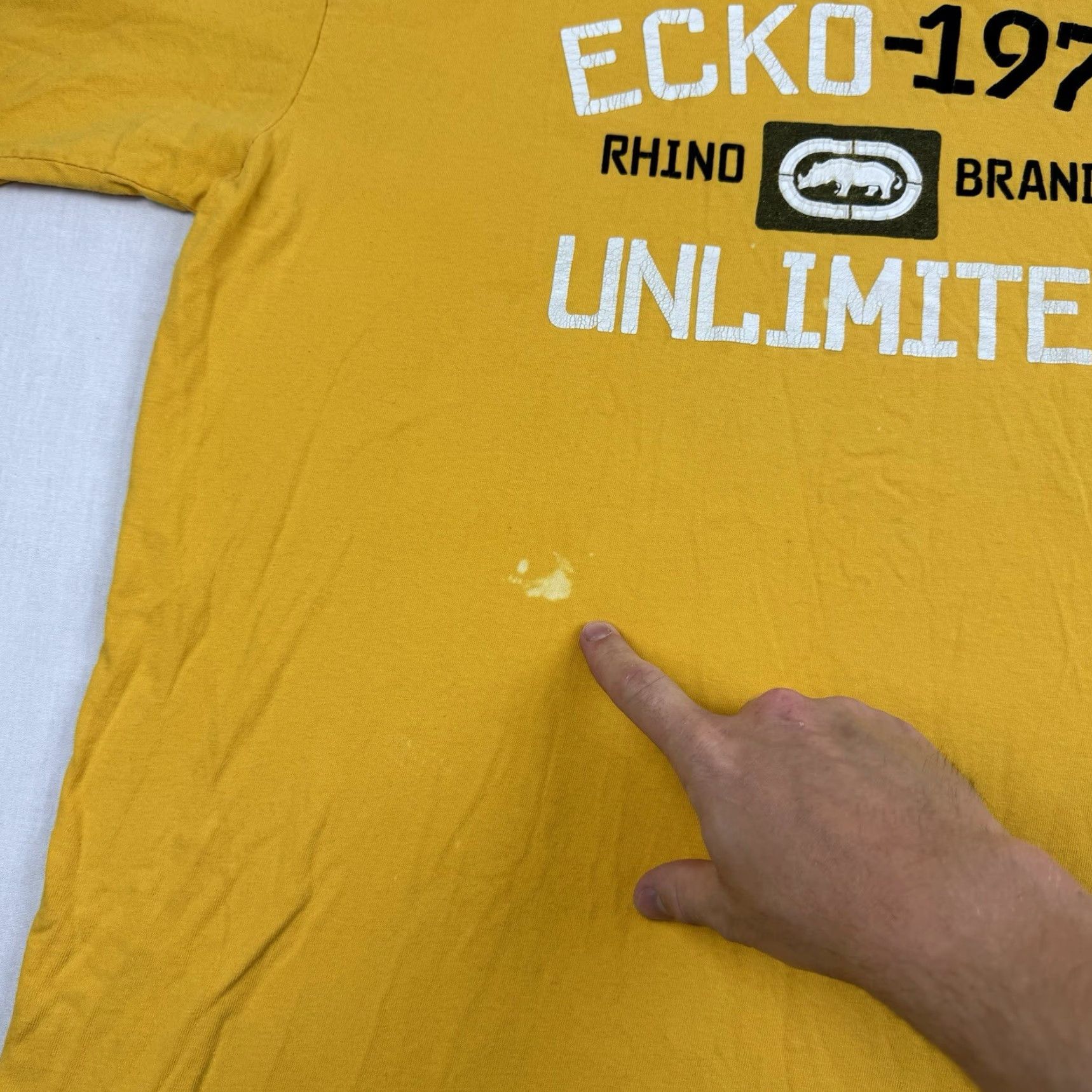 Ecko Unltd. VINTAGE Ecko Unltd T Shirt Men XL Yellow Punk Grunge Y2K 90s Skater Relaxed Size US XL / EU 56 / 4 - 3 Thumbnail