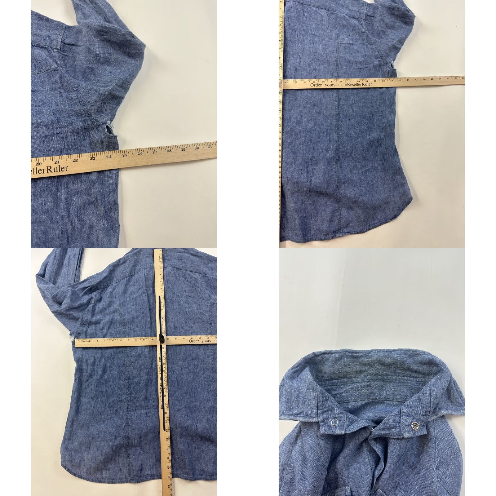 Vintage VINTAGE Western Shirt Men XL Chambray 50’s 60’s Distressed Pearl Snap Blue Long Sleeve Button-Up Unbranded Mens XL Size US XL / EU 56 / 4 - 9 Thumbnail