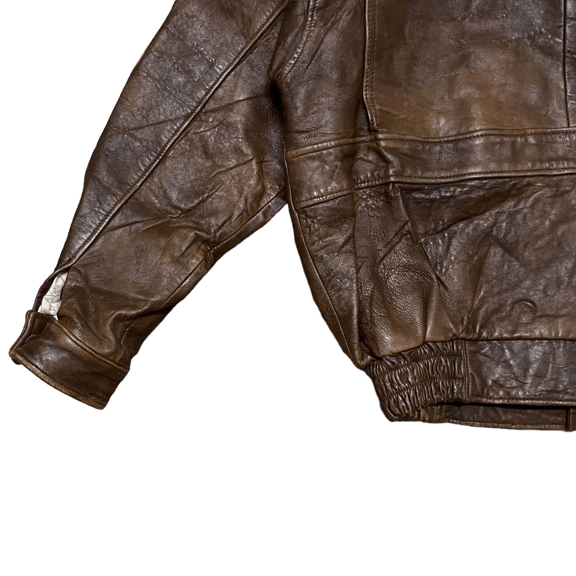 Leather Vintage Luis Alvear Flight Bomber Sheepskin Leather Jacket Size US M / EU 48-50 / 2 - 15 Thumbnail