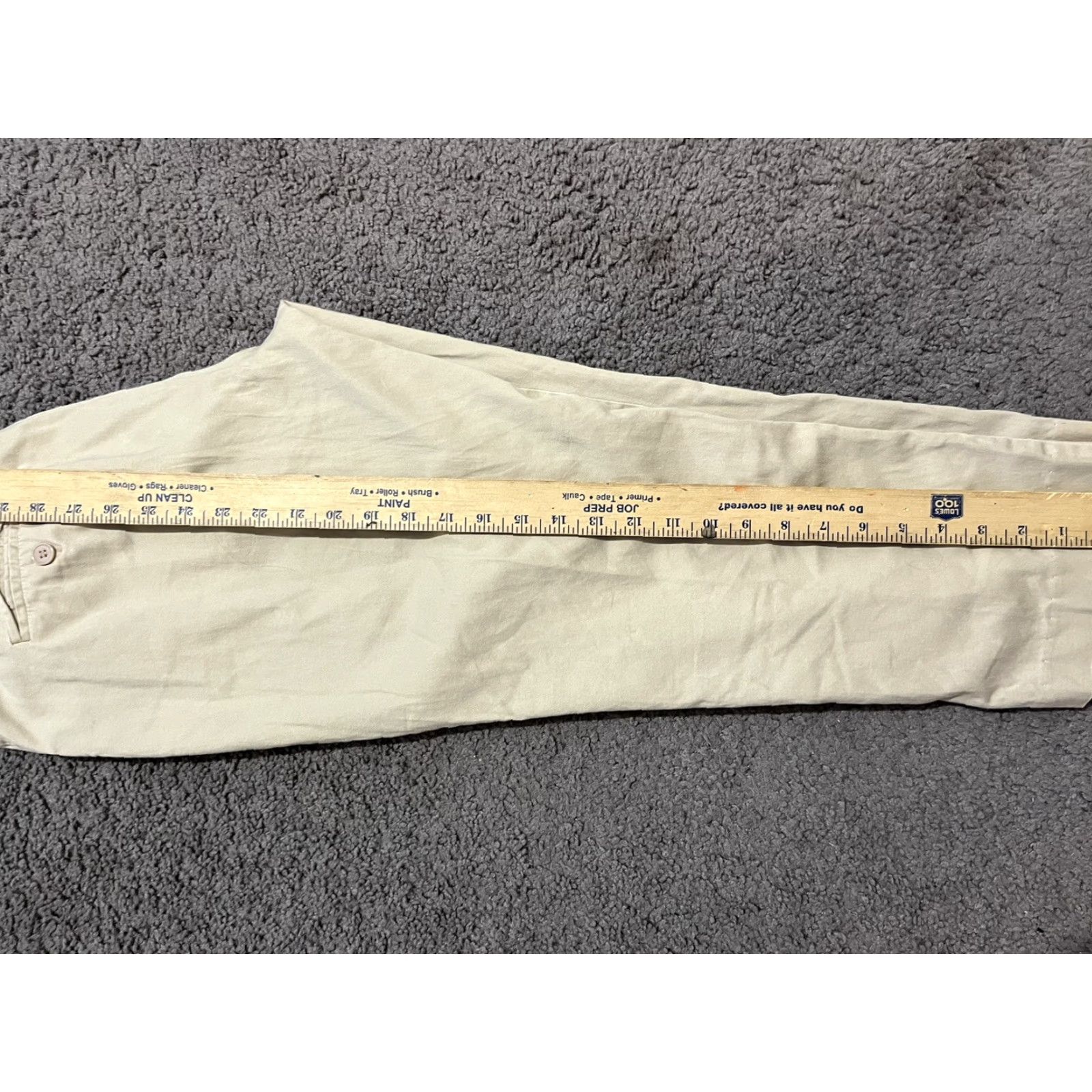 Vintage NY&C Women's Capri Pants Size 8 Beige Solid with Pockets EUC Size ONE SIZE - 6 Thumbnail