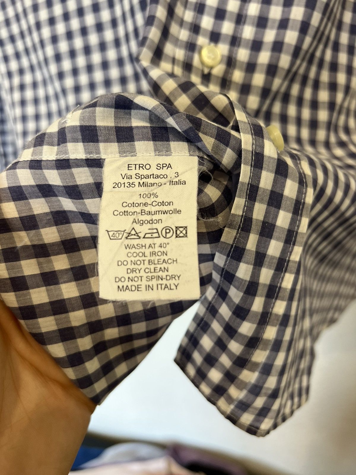 Etro Etro Button UP Shirt Classic Mens Blue Size US M / EU 48-50 / 2 - 5 Thumbnail