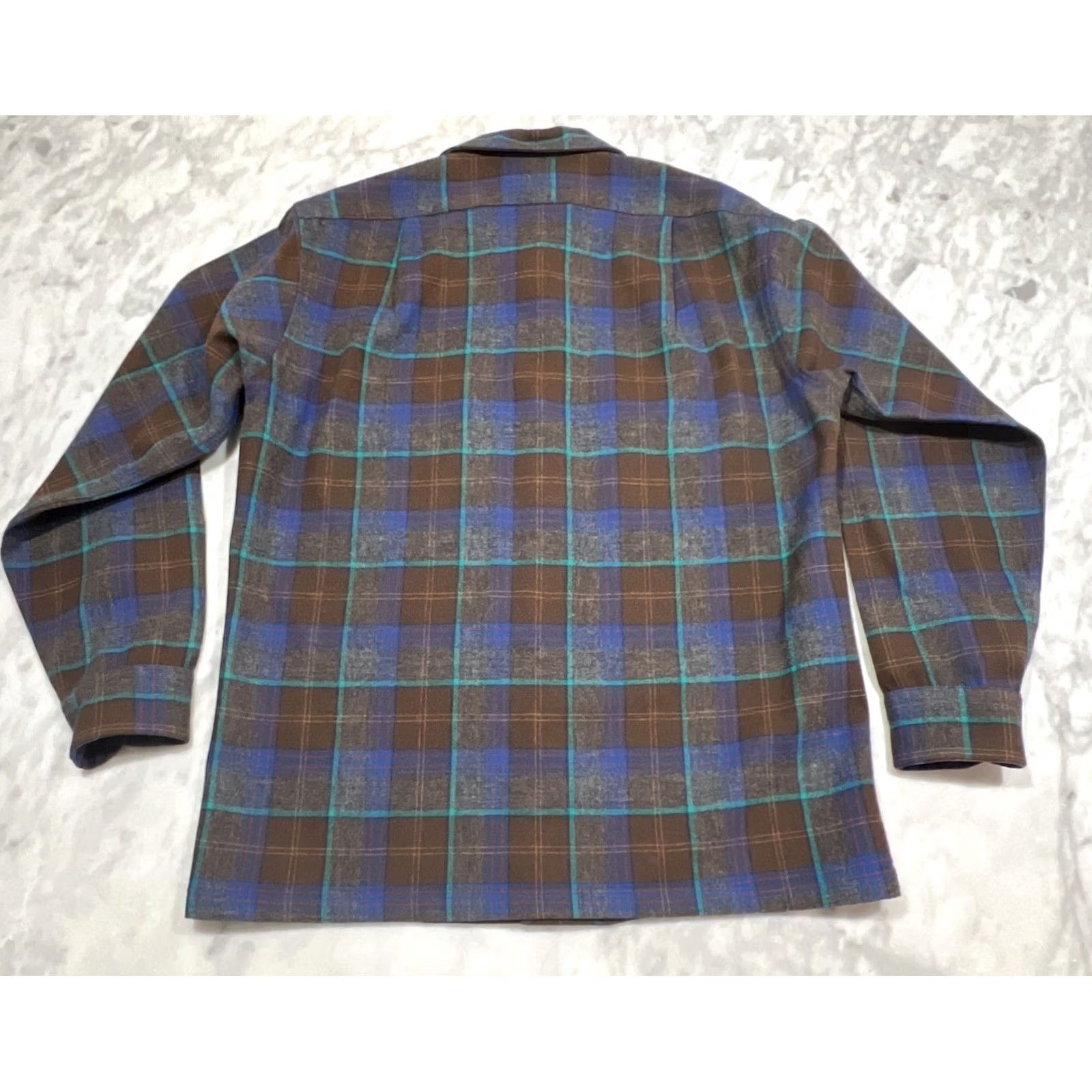 Pendleton VINTAGE Pendleton Board Shirt Men M Plaid Wool USA Shirt Mens Regular Long Sleeve Button-Up Pocketed Plaid Wool USA Fall Winter Spring 90s Lumberjack Size US M / EU 48-50 / 2 - 4 Thumbnail