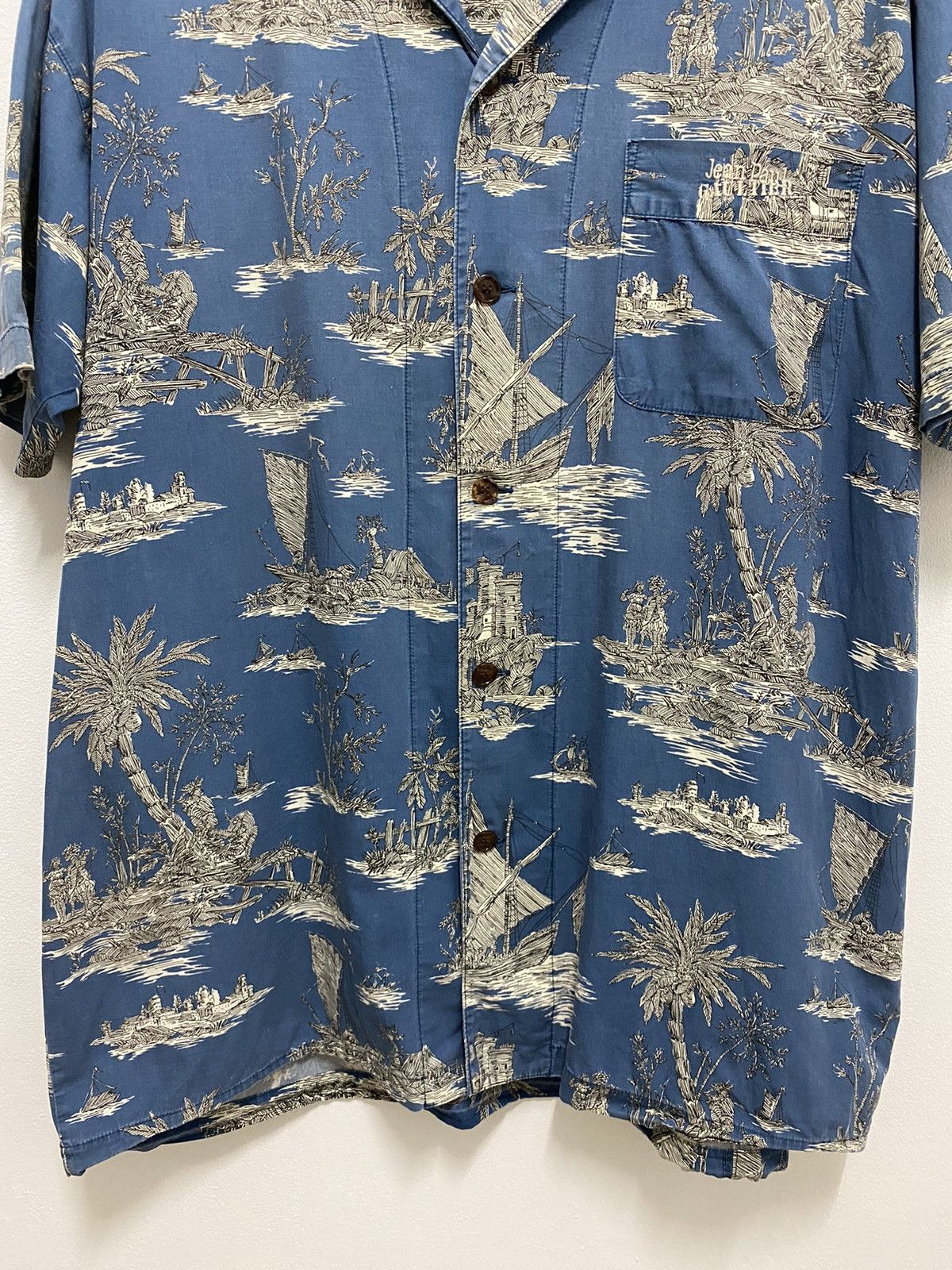 Jean Paul Gaultier Jean Paul Gaultier Homme Hawaii Style Open Collar Shirts Size US M / EU 48-50 / 2 - 9 Thumbnail