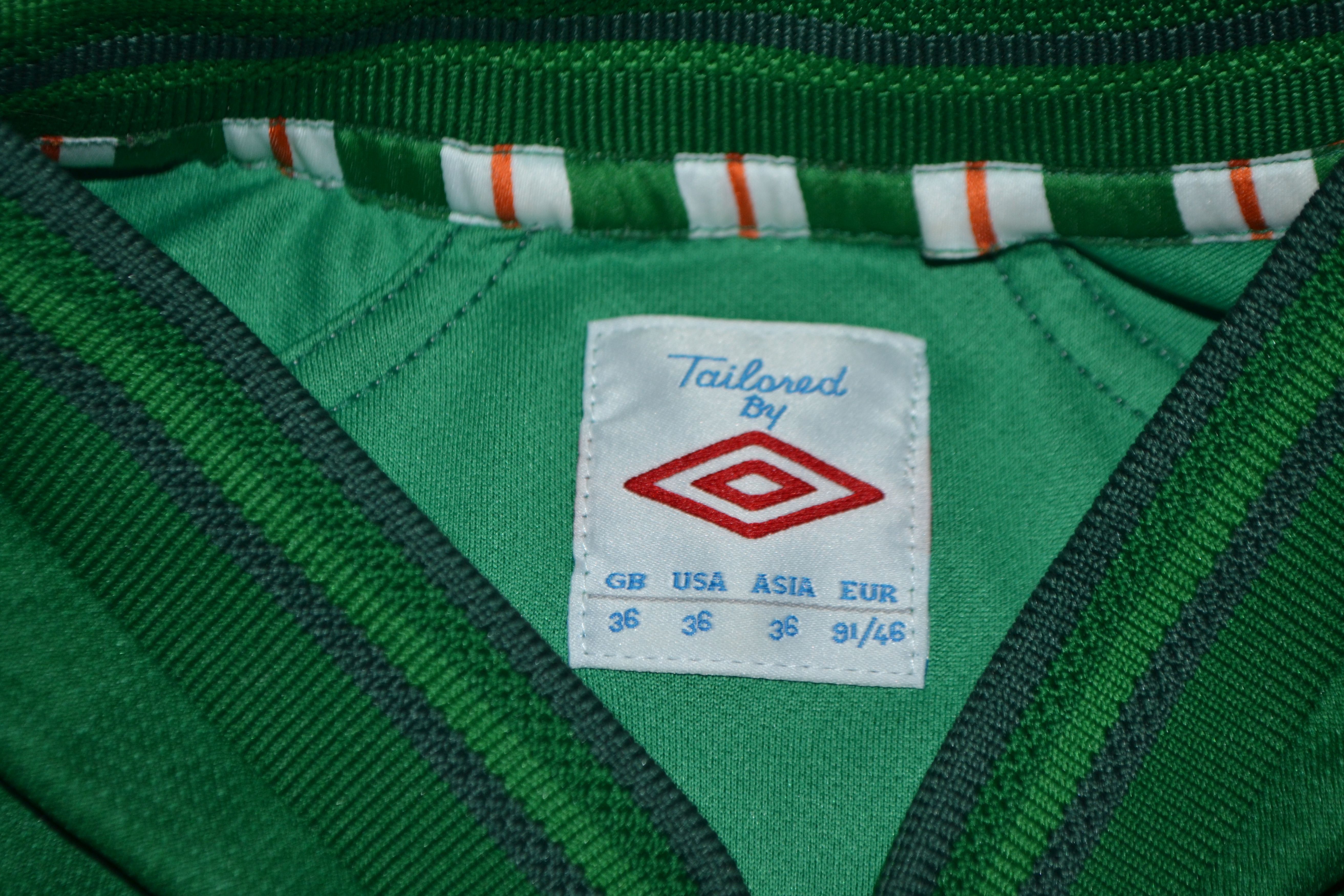Umbro Republic Of Ireland Eire Home Shirt 2012 2014 Soccer Jersey Size US S / EU 44-46 / 1 - 3 Thumbnail