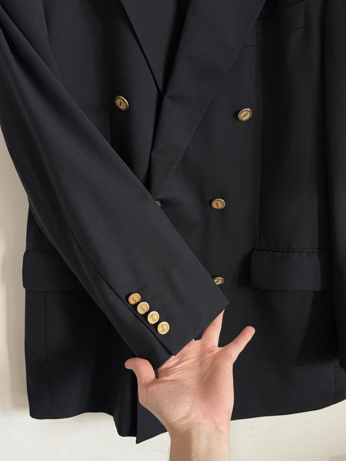 Yves Saint Laurent Yves Saint Laurent pour homme double breasted blazer. Size 52S - 2 Thumbnail
