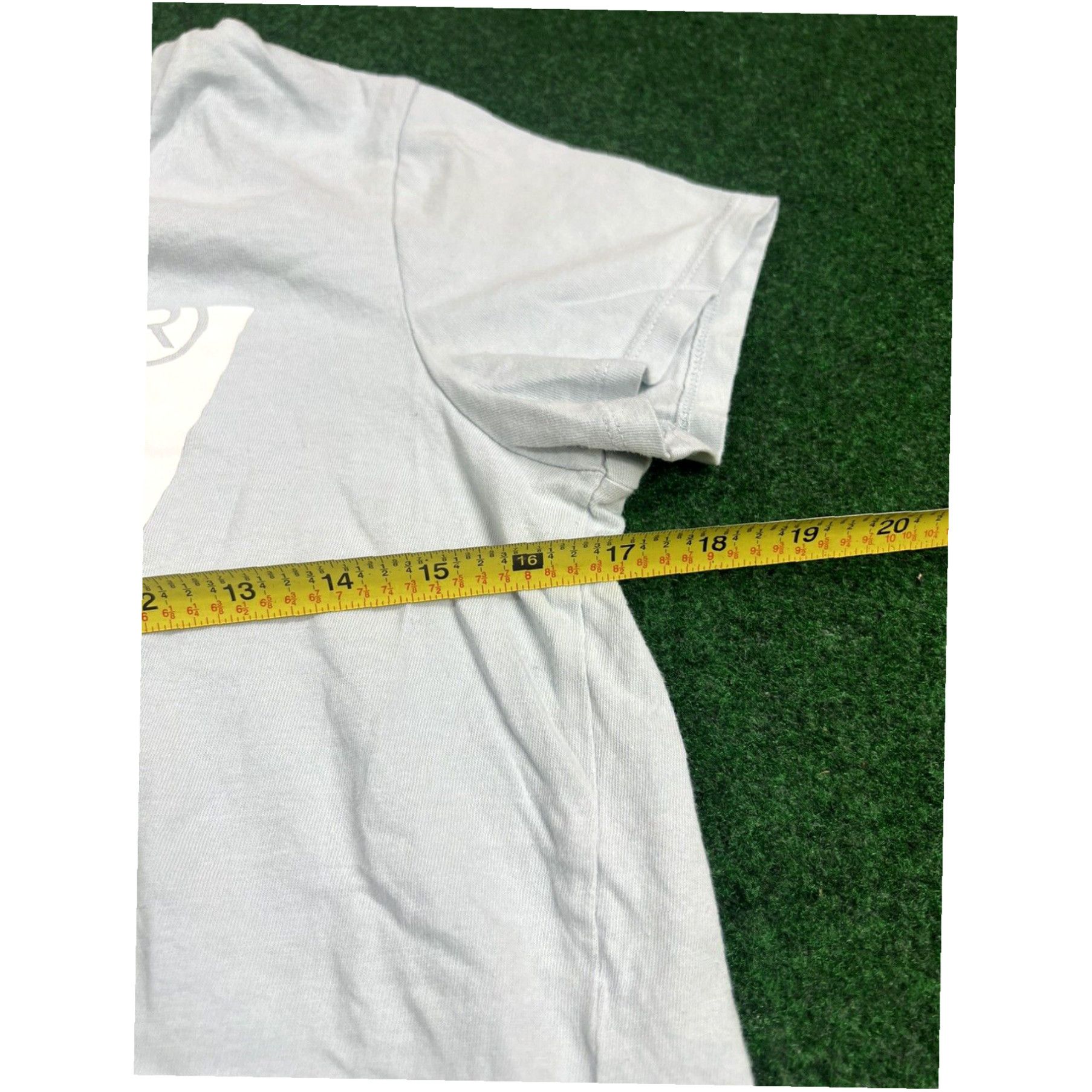 Levi's Levis T Shirt Womens M Medium Light Blue Spell Out Graphic Print Crew Short Slv Size M / US 6-8 / IT 42-44 - 5 Thumbnail