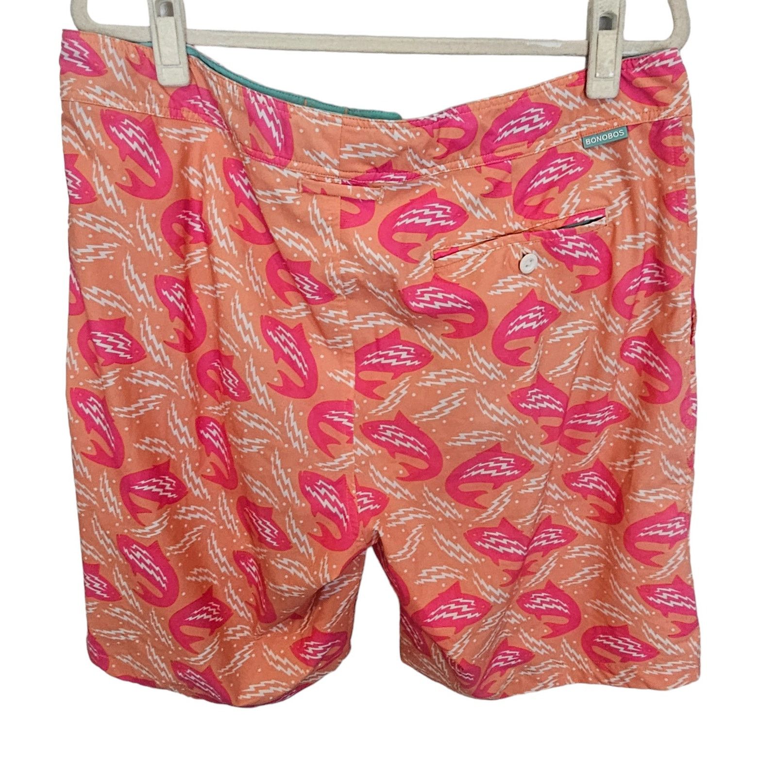 Bonobos Bonobos Mens Fish Print Swim Trunks 36 Beach Surf Swimwear Size US 36 / EU 52 - 5 Thumbnail